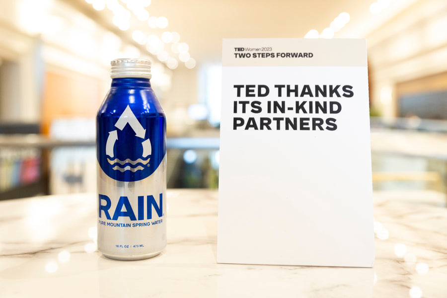 RAIN Pure Mountain Spring Water Partners with TEDWomen 2023