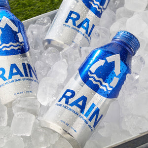 (12 Pack) RAIN Pure Mountain Spring Water - RAIN