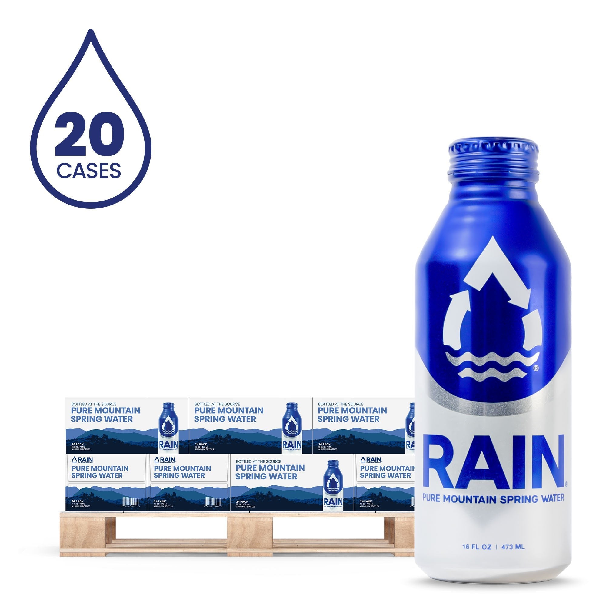 Personal Pallet, 20 Cases or 480 Bottles - RAIN